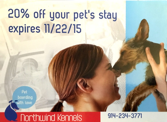 Save 20% off your pets Staycation